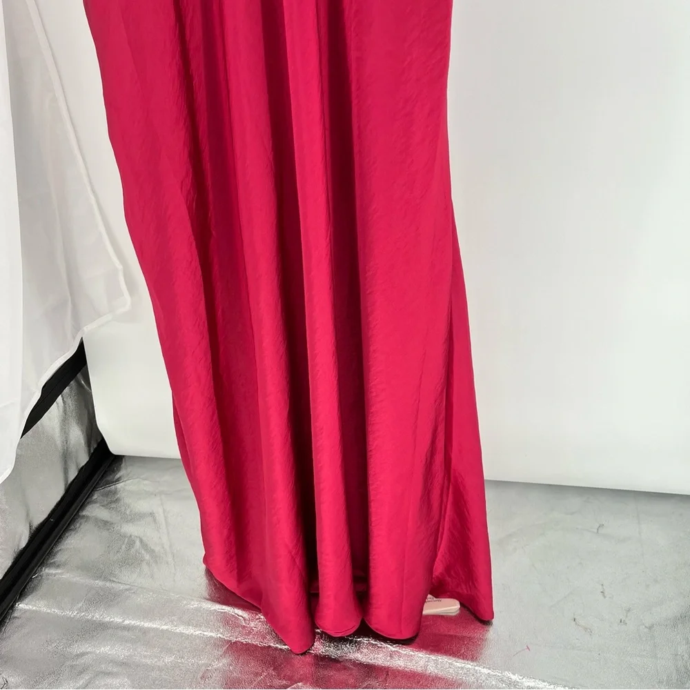 Abercrombie & Fitch NEW Cowl Neck Maxi Dress Size XLTall Ruched Side